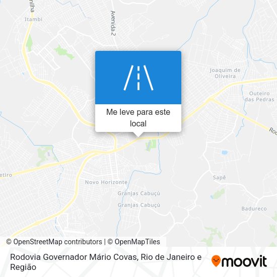 Rodovia Governador Mário Covas mapa