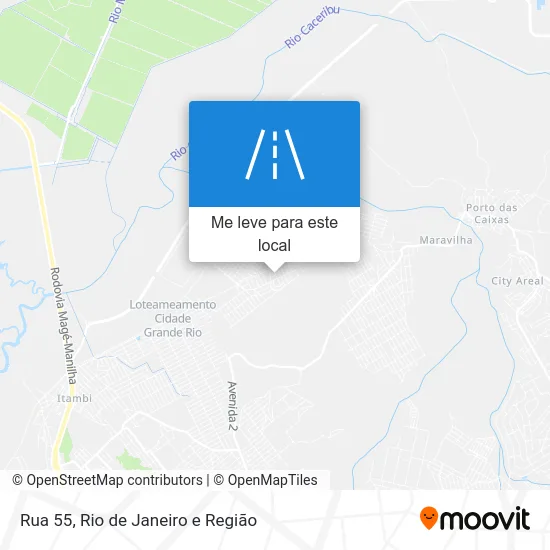 Rua 55 mapa