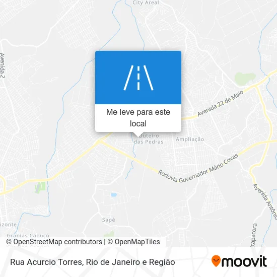 Rua Acurcio Torres mapa