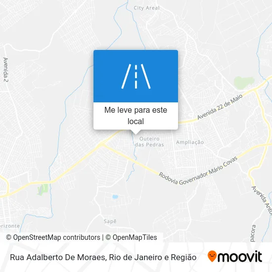 Rua Adalberto De Moraes mapa