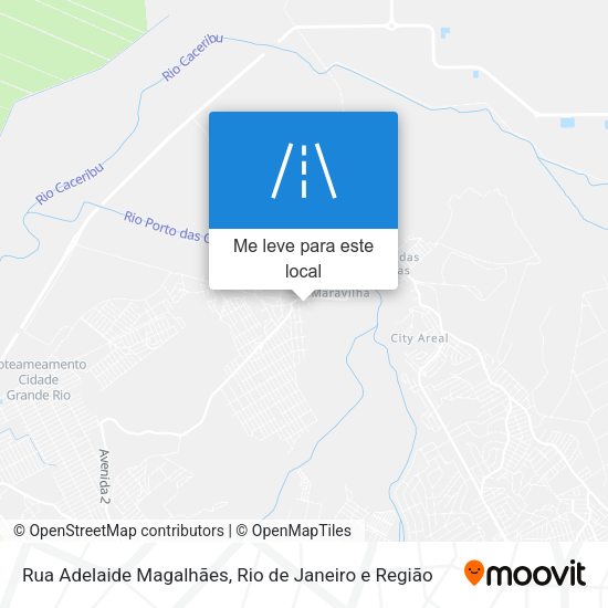Rua Adelaide Magalhães mapa