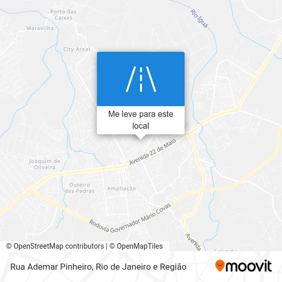 Rua Ademar Pinheiro mapa