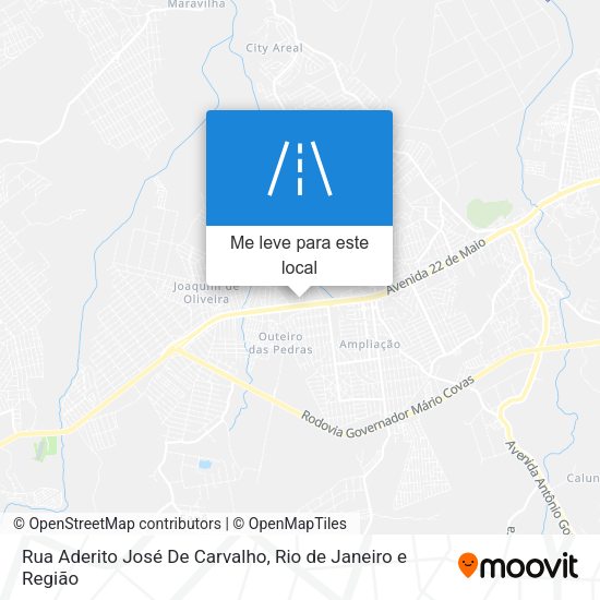 Rua Aderito José De Carvalho mapa