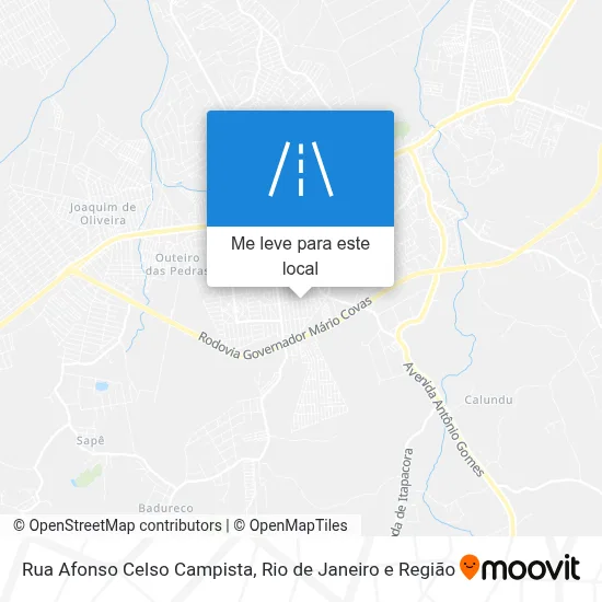 Rua Afonso Celso Campista mapa