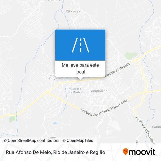 Rua Afonso De Melo mapa