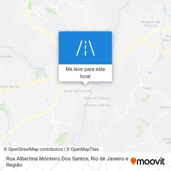 Rua Albertina Monteiro Dos Santos mapa