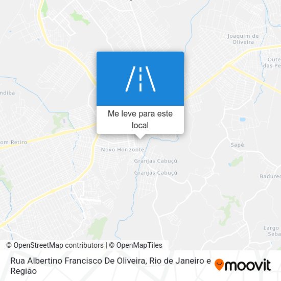 Rua Albertino Francisco De Oliveira mapa