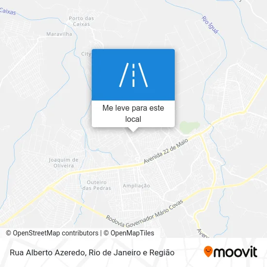 Rua Alberto Azeredo mapa