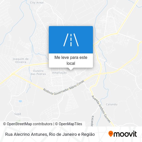 Rua Alecrino Antunes mapa
