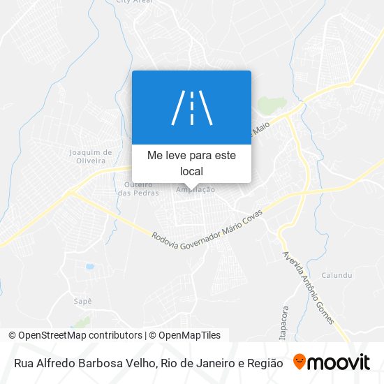 Rua Alfredo Barbosa Velho mapa