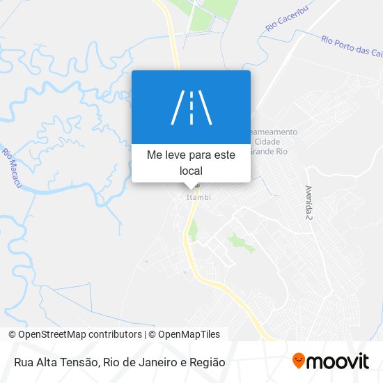 Rua Alta Tensão mapa