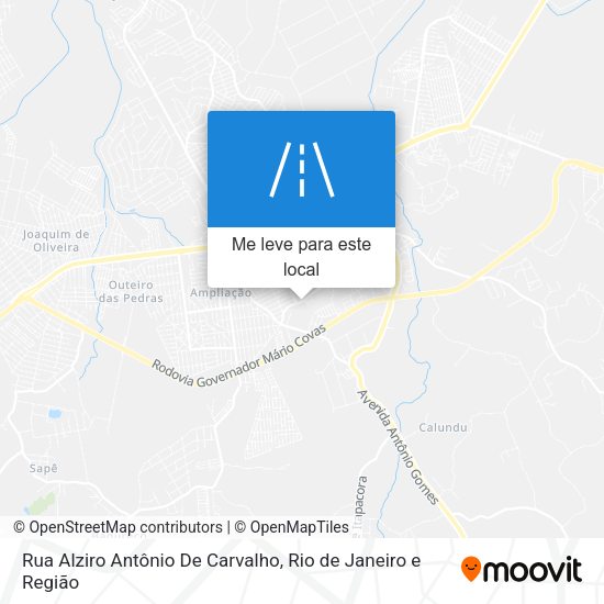 Rua Alziro Antônio De Carvalho mapa