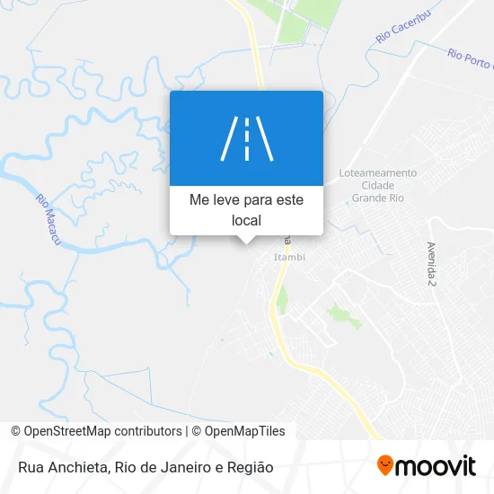 Rua Anchieta mapa