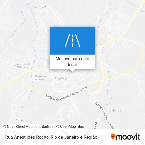 Rua Anestildes Rocha mapa