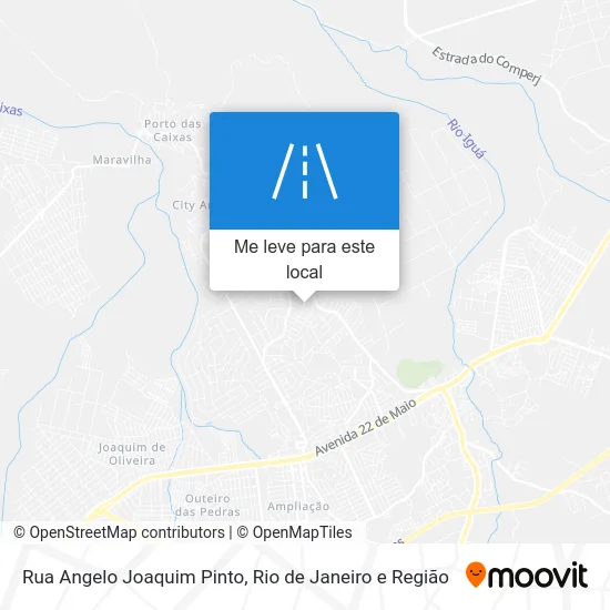 Rua Angelo Joaquim Pinto mapa