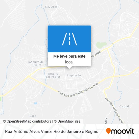 Rua Antônio Alves Viana mapa