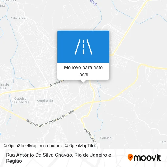 Rua Antônio Da Silva Chavão mapa