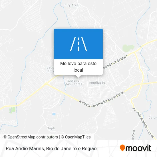 Rua Aridio Marins mapa