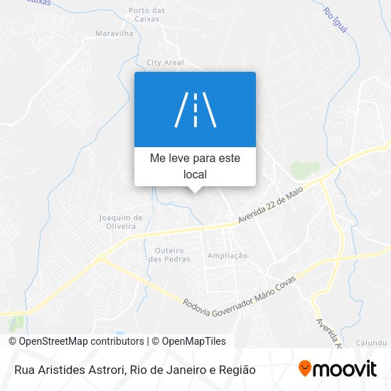 Rua Aristides Astrori mapa