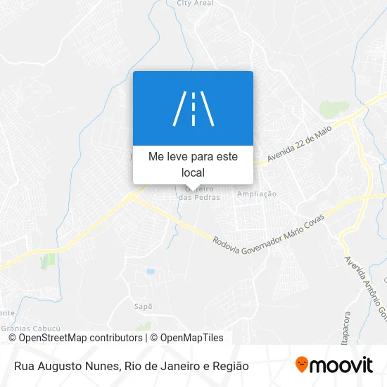 Rua Augusto Nunes mapa
