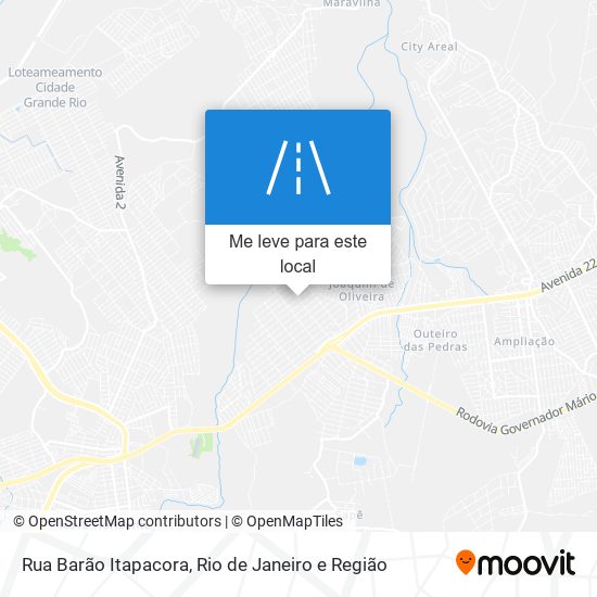 Rua Barão Itapacora mapa