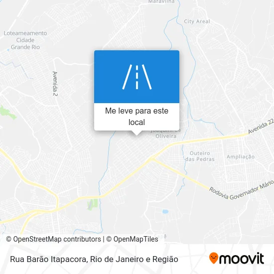 Rua Barão Itapacora mapa