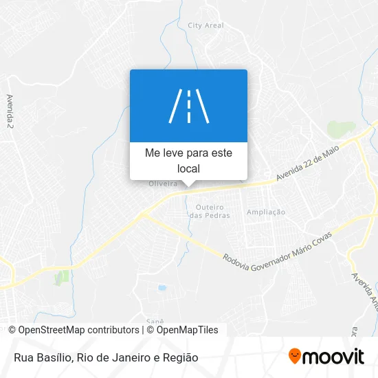 Rua Basílio mapa