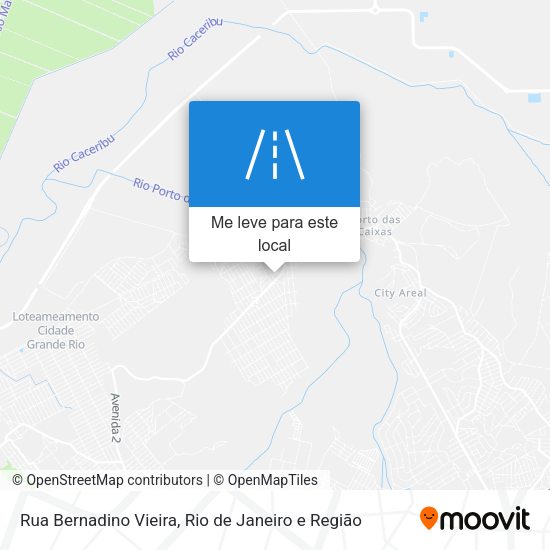 Rua Bernadino Vieira mapa