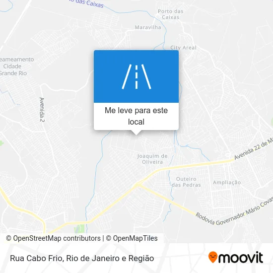 Rua Cabo Frio mapa