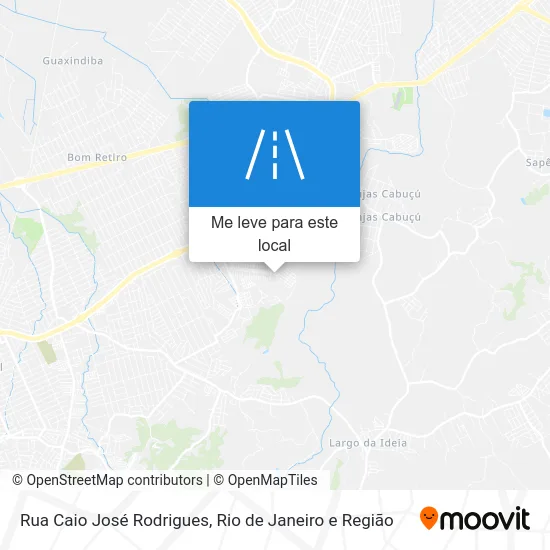 Rua Caio José Rodrigues mapa