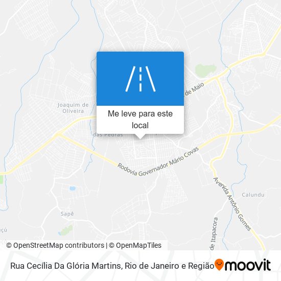 Rua Cecília Da Glória Martins mapa