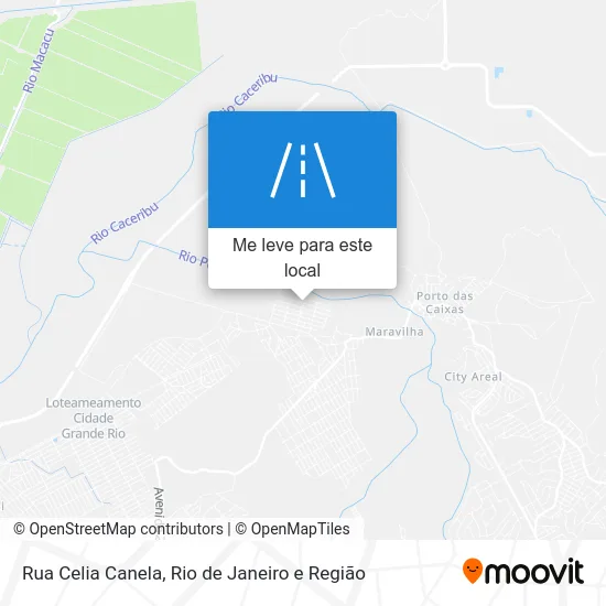 Rua Celia Canela mapa