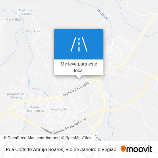 Rua Clotilde Araújo Soares mapa