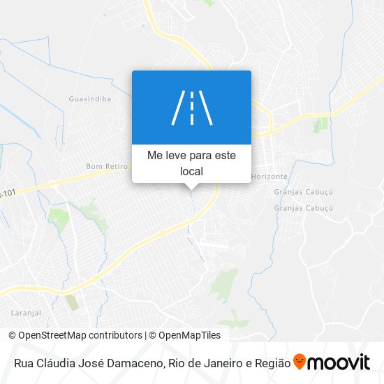 Rua Cláudia José Damaceno mapa
