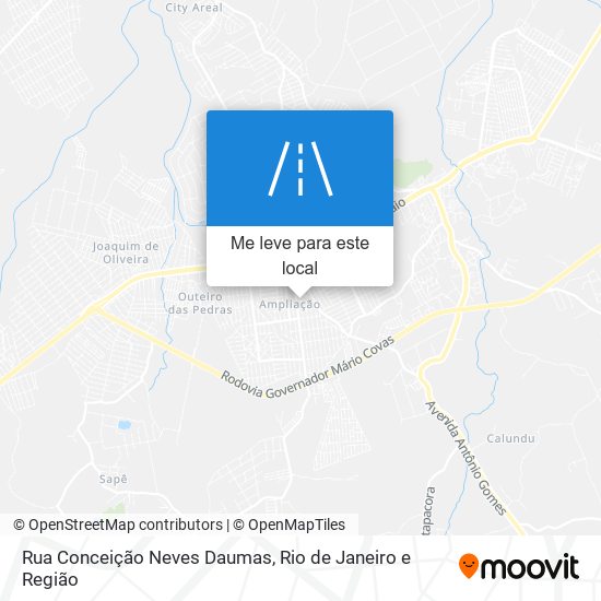 Rua Conceição Neves Daumas mapa