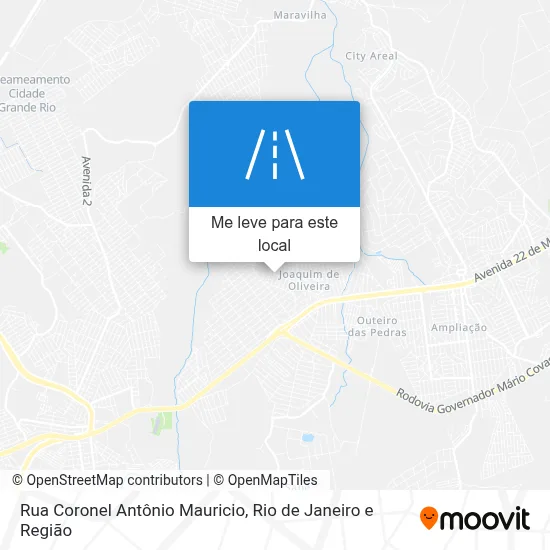Rua Coronel Antônio Mauricio mapa