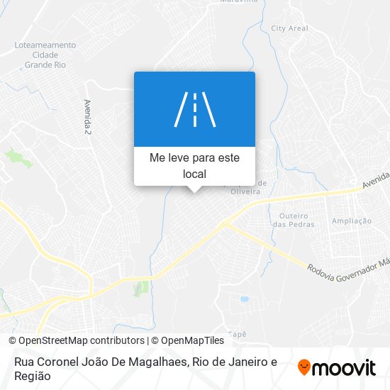 Rua Coronel João De Magalhaes mapa