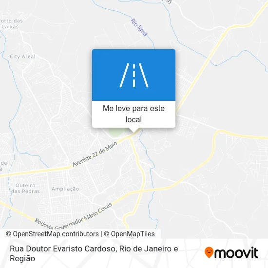 Rua Doutor Evaristo Cardoso mapa
