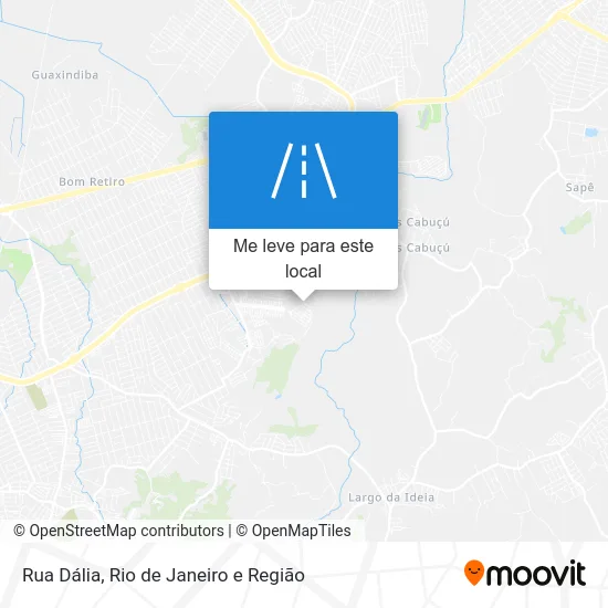 Rua Dália mapa