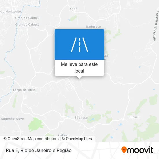 Rua E mapa