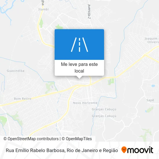 Rua Emílio Rabelo Barbosa mapa