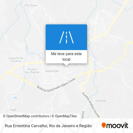 Rua Ernestina Carvalho mapa
