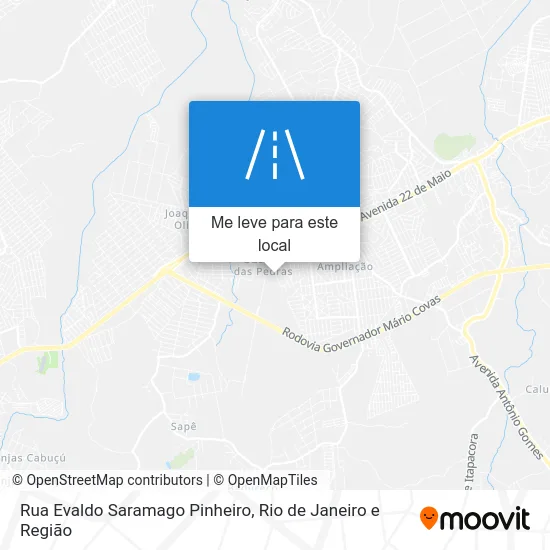 Rua Evaldo Saramago Pinheiro mapa