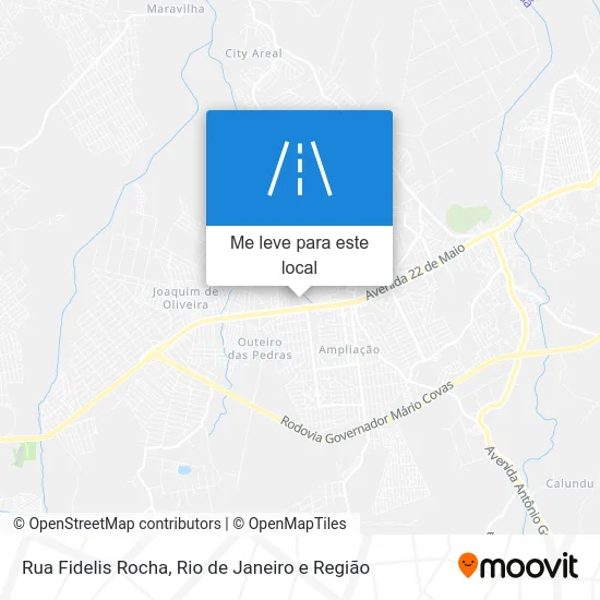 Rua Fidelis Rocha mapa