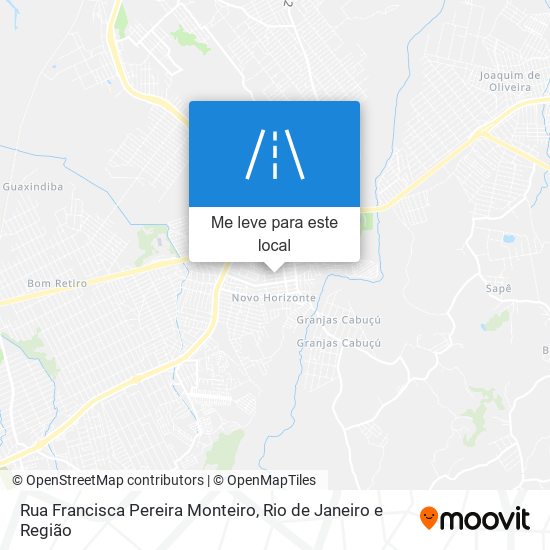 Rua Francisca Pereira Monteiro mapa
