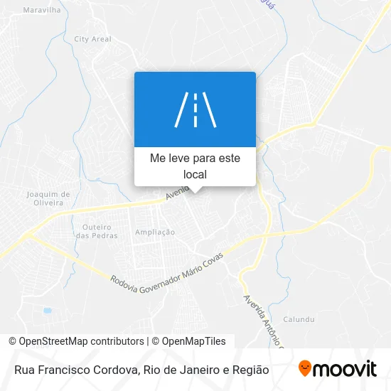 Rua Francisco Cordova mapa