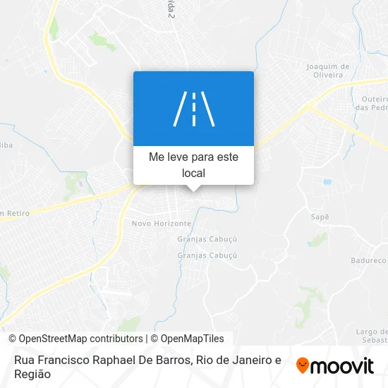 Rua Francisco Raphael De Barros mapa