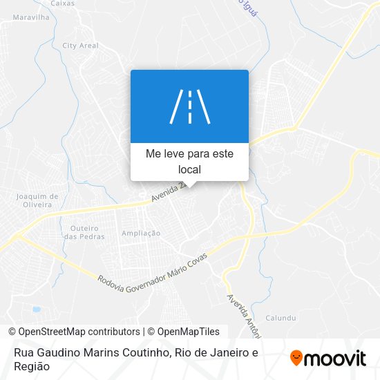 Rua Gaudino Marins Coutinho mapa