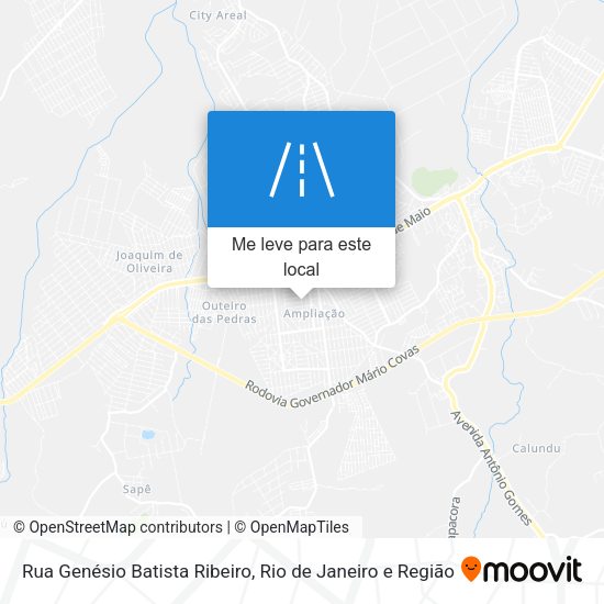 Rua Genésio Batista Ribeiro mapa