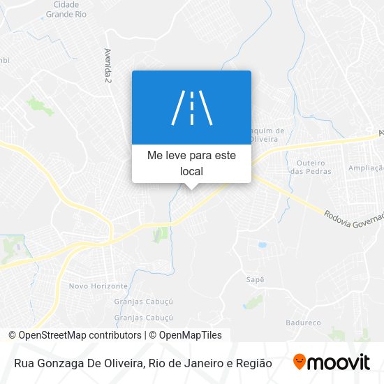 Rua Gonzaga De Oliveira mapa